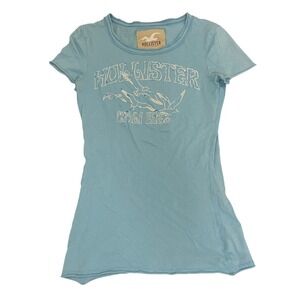 Hollister Baby Blue Cali 1922 Graphic Short Sleeve T-Shirt‎ Top
